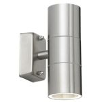 Endon Canon EL-40095 Stainless Steel Twin Wall Light